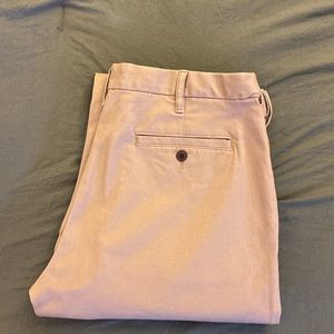 Land’s End chinos, traditional fit 35 X 27 with comfort waist, flat front, tan.
